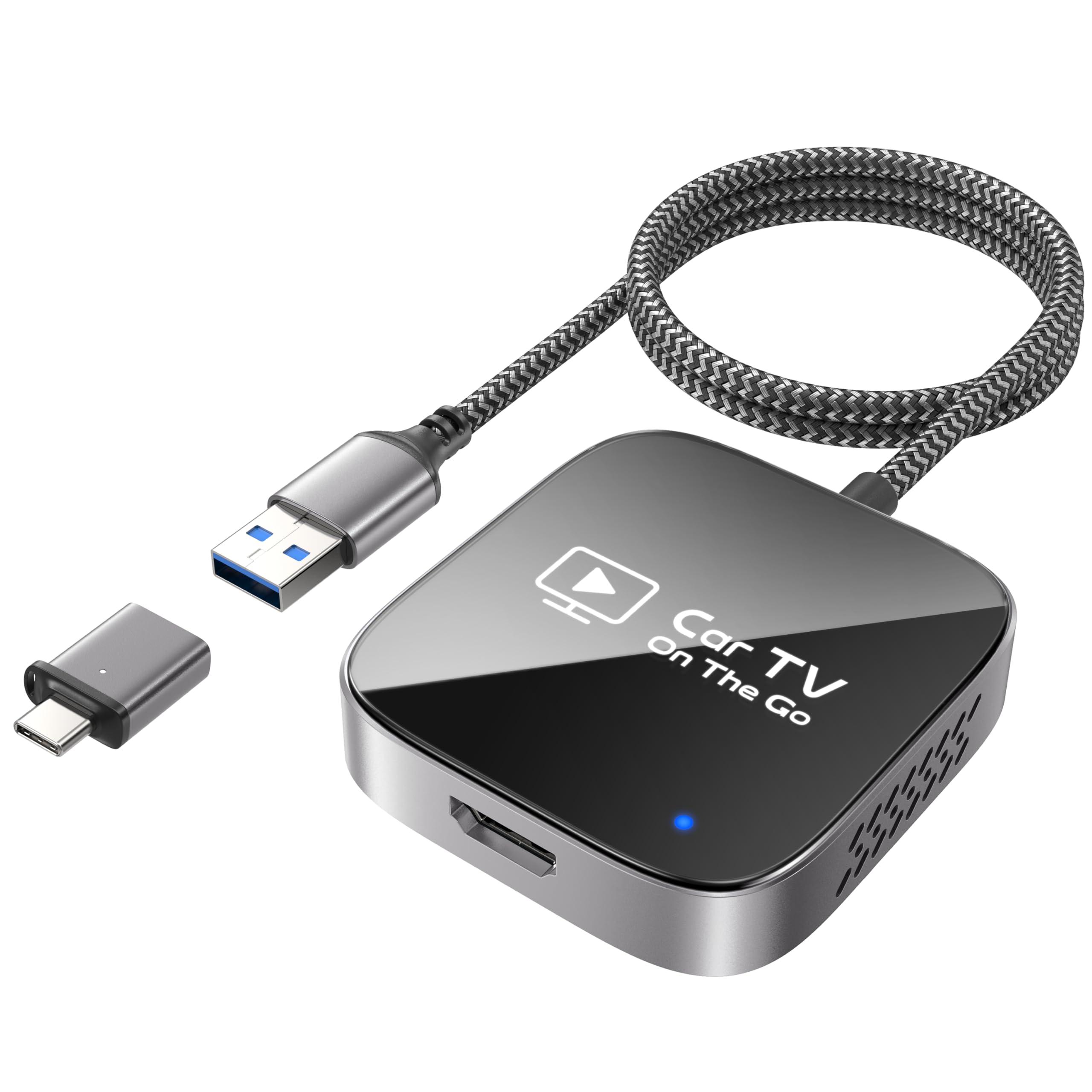 3-in-1 Wireless CarPlay Adapter, 2025 Upgraded Car TV Mate Pro Max